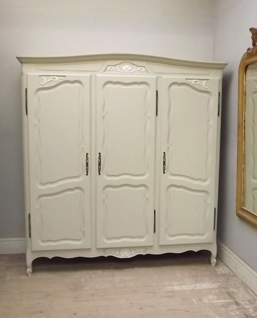 gorgeous old french 3 door armoire